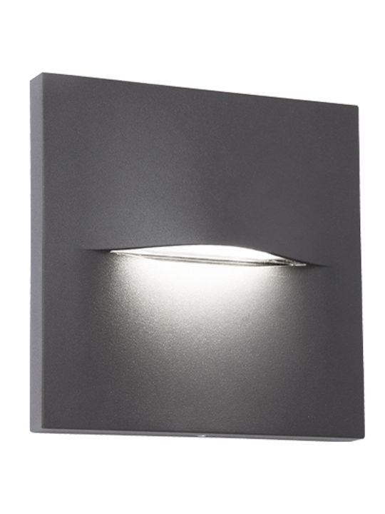 Viokef Cop Επιτοίχιο Εξωτερικό Φαναράκι LED IP65 2W με Θερμό Λευκό Φως 80x8εκ.