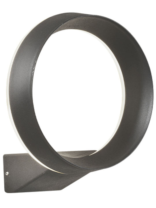 Viokef Nikao Επιτοίχια Εξωτερική Πλαφονιέρα LED IP65 15W με Θερμό Λευκό Φως 22.5x22.5εκ.