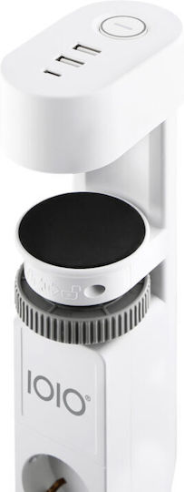 USB разклонител Olympia за ръб на маса Ioio SL 3000 бял