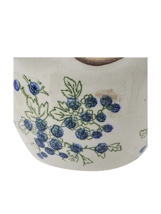 Artekko Ceramic Plant Pots Beige 2 Pieces