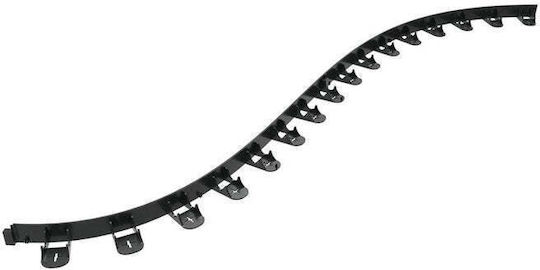 Cellfast Metallische Gartenhecke in Schwarz Farbe 4,5cm x 1m 4 Stück