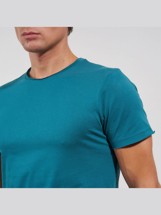 T-shirt Πετρολ