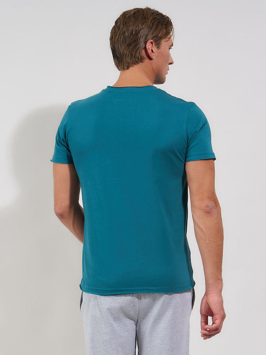 T-shirt Πετρολ