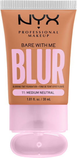 NYX Professional Makeup Bare With Me Blur Liquid Make Up 11 Medium Neutral 30ml