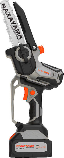 Nakayama Pro EC1221X44T3C Brushless Chainsaw Set 21V with 2Ah Batteries and Case