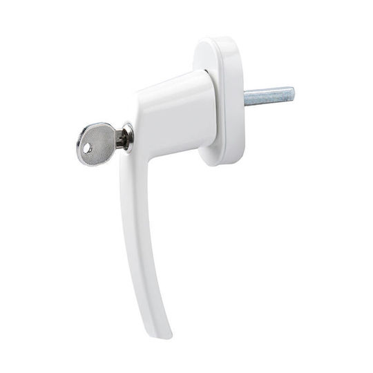 Olympia FGS 100 Lock for Sliding Aluminum Doors White with Key