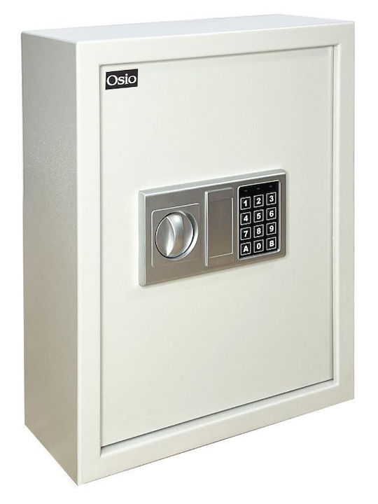Osio Wall-Mounted Combination Key Holder Metallic With Keyboard 71 Hooks 36x15x45cm