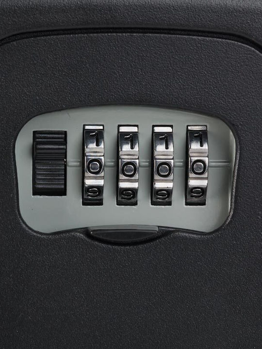 Osio Wall-mounted Combination Key Holder Metallic with Combination Dial 9x4x12cm