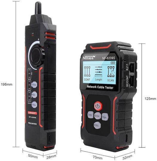 Network Cable Tracker Lcd Display Measure Length Nf-8209s