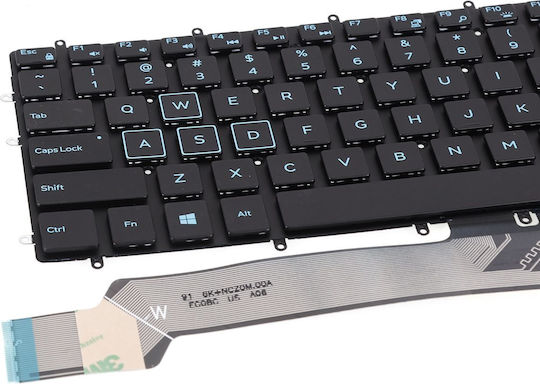 Dell Лаптоп Клавиатура 01 9z.nczld.a01 Версия със Задно Осветяване 2