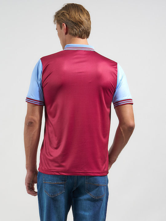 Polo Athletic Short Sleeve Blouse Burgundy