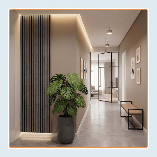 Комплект Акустични Панели 120 X 60 См Тъмнокафяв 120x2x60 См