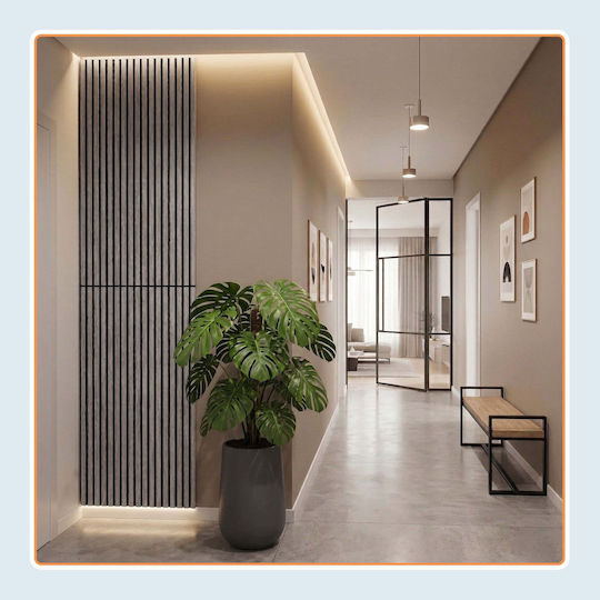 Relaxdays Acoustic Panel Set 120 X 60 Cm Gray 120x2x60 Cm