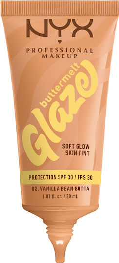 NYX Professional Makeup Buttermelt Glaze Flüssig LSF30 02 Vanilla Bean Butta 30ml