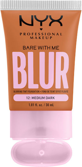 NYX Professional Makeup Bare With Me Blur Liquid Make Up 12 Medium Dark 30ml