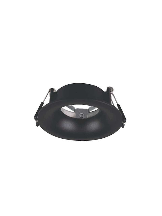 Redled Metallic Recessed Spot with GU10 Bulb Base White Redled Metallic Recessed Spot with GU10 Bulb Base White
