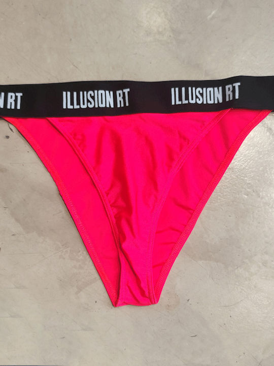 Bikini Inferioare Slip Roz Neon