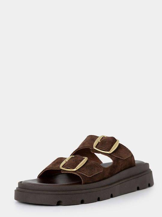 Women's Flat Sandals Brown