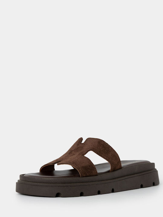 Women's Flat Sandals Brown