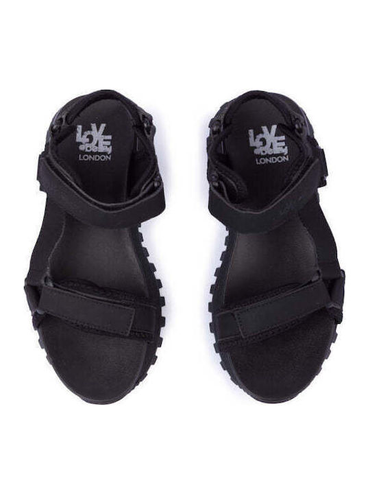 Γυναικεία Σανδάλια Flatforms Μαύρα