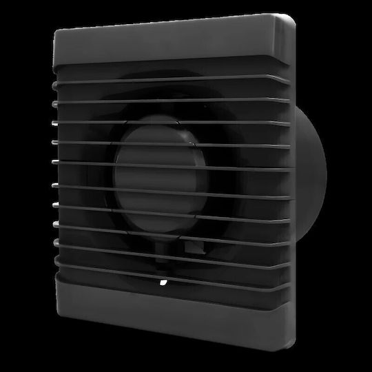 AirRoxy Planet Energy Wandventilator Badezimmer 80mm Schwarzer