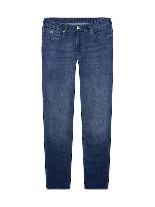 Men's Jeans Pants with Slim Fit Blue