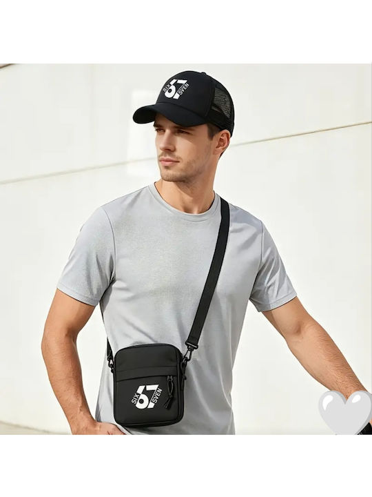 ShuShu Palarie Copii Jockey Din Tesatura Neagra