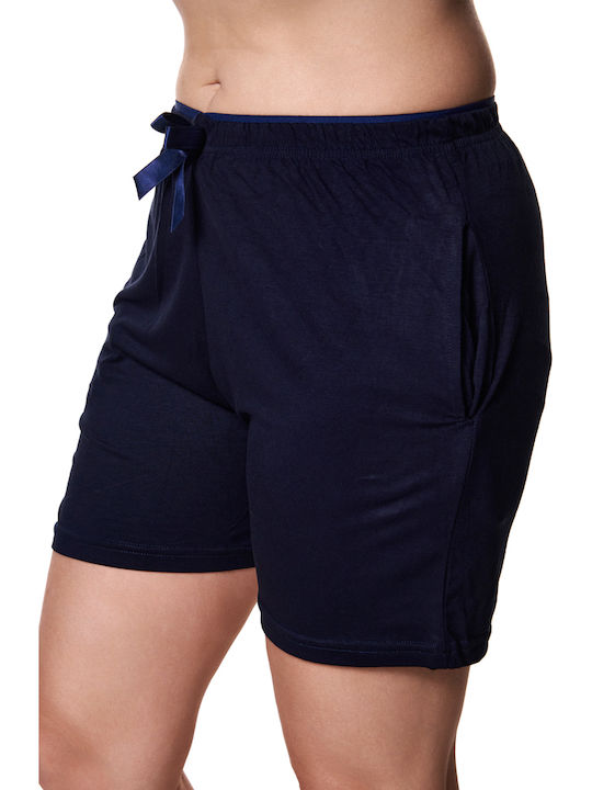 Comfort Summer Women's Pyjama Shorts Blue