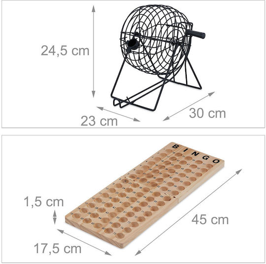 Επιτραπέζιο Παιχνίδι Bingo για 2+ Παίκτες 10043344 Relaxdays