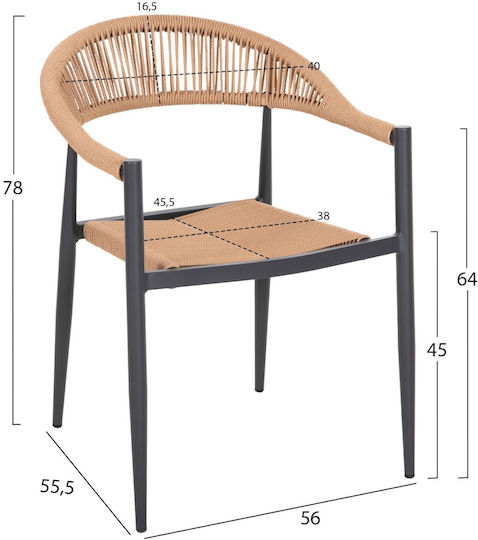 Garten- und Outdoor-Möbelsets Speisesaal 5 Stück Dunkelgrau