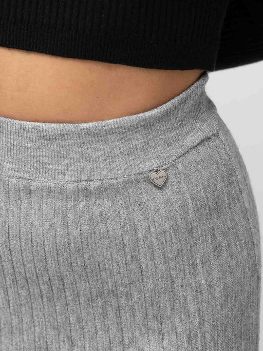 Midi Damenrock Grau