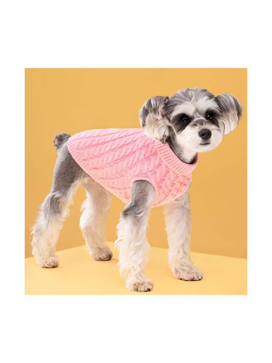 Knitted Sweater For Pet Khaki Back 45cm