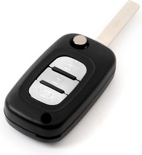 Car Key Shell with VA2 Blade Foldable with 3 Buttons Megane for Renault / Dacia
