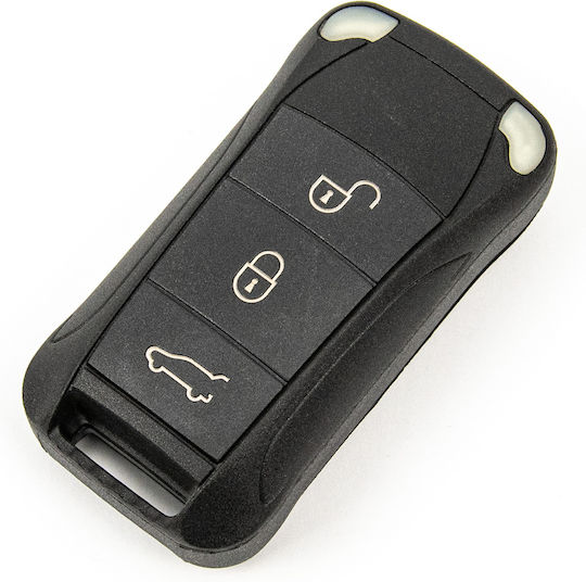 Car Key Shell with Blade with 3 Buttons Remote for Porsche