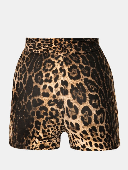 Bikini Bottoms High Waist Animal Pattern