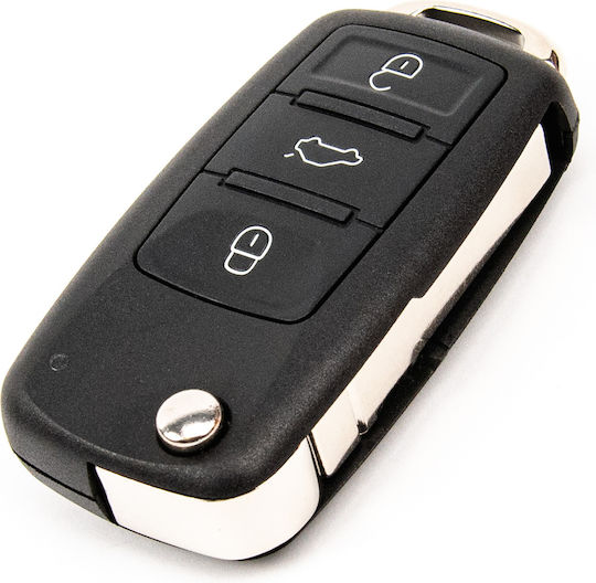 Телеремонт Ключ За Кола Електронен Vw Phaeton Touareg 3 Бутона