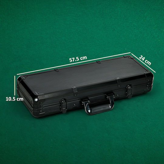 Sportnow Σετ 500 Μάρκες Poker 14gr σε Βαλίτσα με 5 Τράπουλες