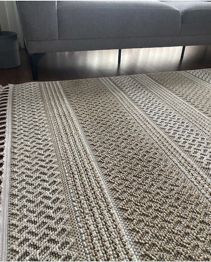 SteweHome Wicker Rug 80x150cm Beige