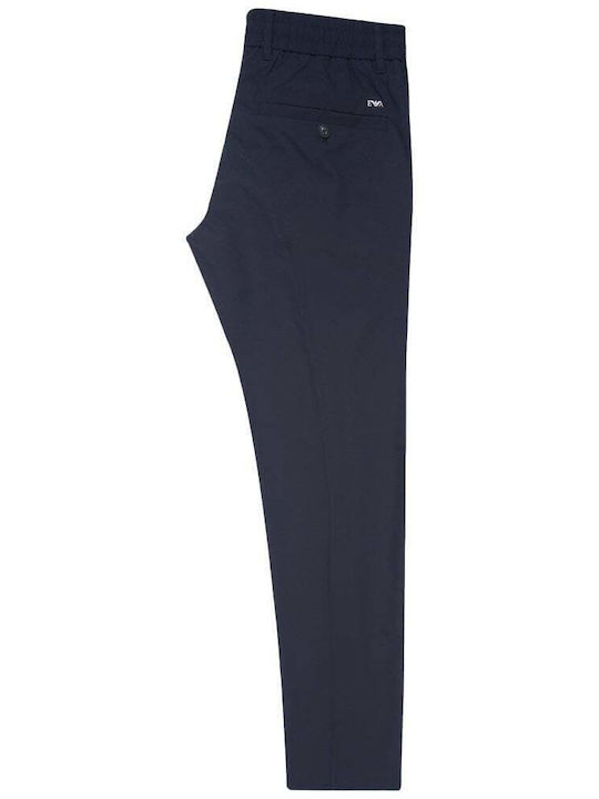 Elastic Blue Trousers