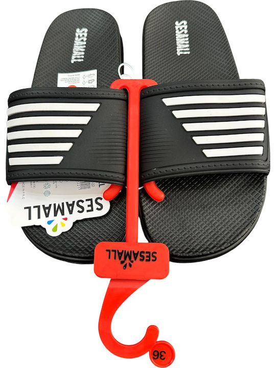 Flip Flops In Black Colour