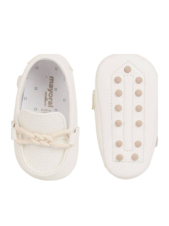 Mayoral Baby Soft-Sole Moccasins White