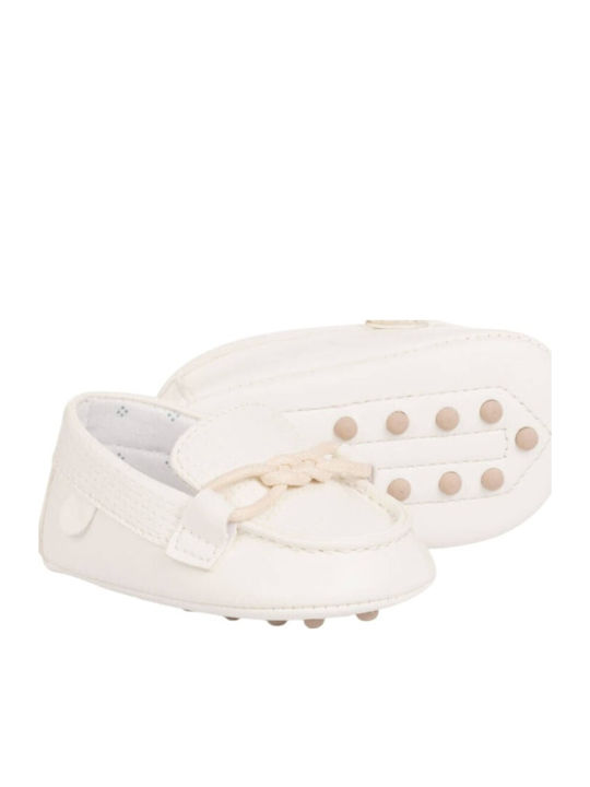 Mayoral Baby Soft-Sole Moccasins White