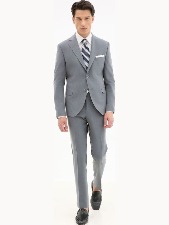 Men’s Suit Jacket with Slim Fit Dark Grey