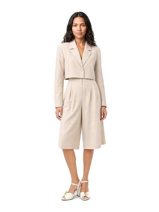 Moutaki Short Women's Blazer Ecru