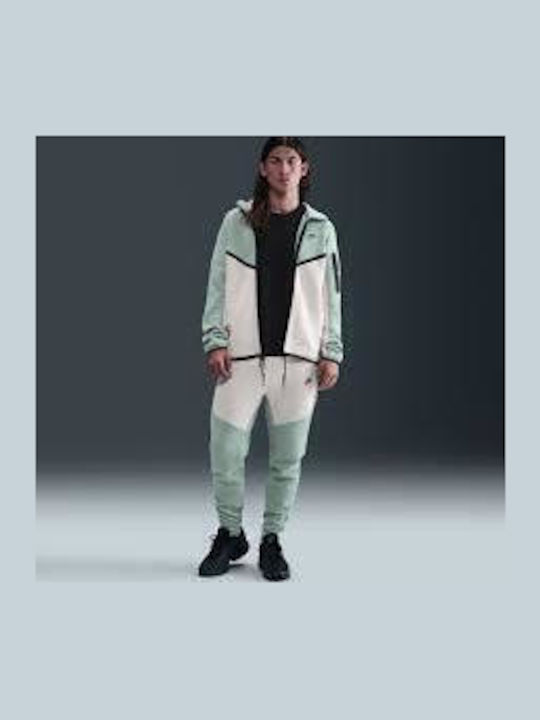 Tech Fleece Windrunner Cardigan With Hood Pistachio-Grey
