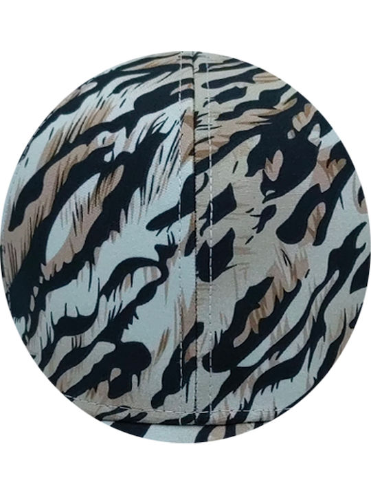Γυναικείο Καπέλο Jockey Animal Print Μπεζ