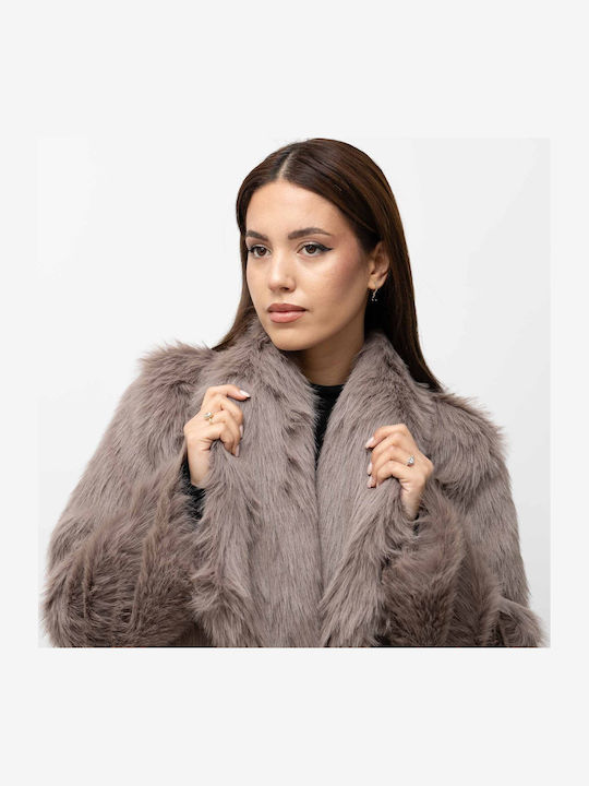 Short Women's Fur Gray