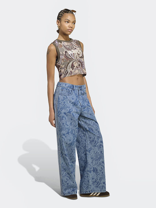 Women's Jean Pants Mid Rise in Straight Leg Style