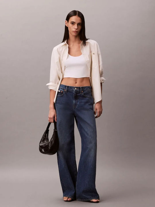 Damen Jeans Hosen Blau Mit Rissen