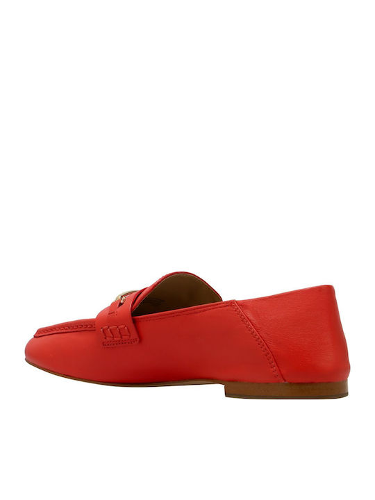 Lena Leather Women's Loafers in Brown Colour